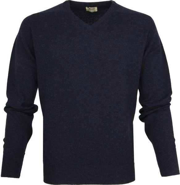 Lamswollen Truien William Lockie Pullover Lamswol V Midnight Navy 1 Lamswollen Truien William Lockie Pullover Lamswol V Midnight Navy