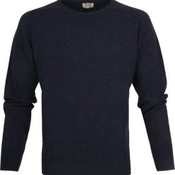 Lamswollen Truien William Lockie Pullover Lamswol O Midnight Navy
