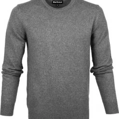 Wollen Truien Voor Heren Barbour Pullover Wol Tisbury Grijs
