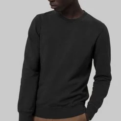 Sweaters Colorful Standard Sweater Deep Black -Truien & Vesten Verkoop winkel 61285 4