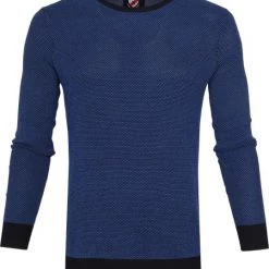 Suitable Katoen Bince Pullover Blauw