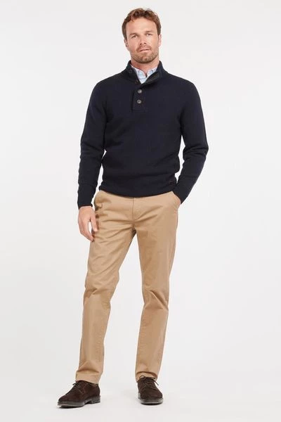 Wollen Truien Voor Heren Barbour Trui Wol Patch Navy 6 Wollen Truien Voor Heren Barbour Trui Wol Patch Navy - Afbeelding 6