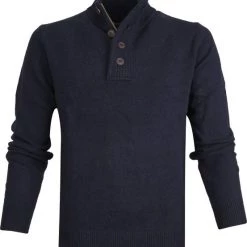 Voorpagina 2 Wollen Truien Voor Heren Barbour Trui Wol Patch Navy