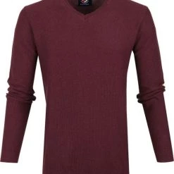 Suitable Katoen Neil Pullover Bordeaux