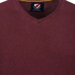 Suitable Katoen Neil Pullover Bordeaux 11 Suitable Katoen Neil Pullover Bordeaux -Truien & Vesten Verkoop winkel 64081 2 1