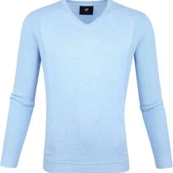 Suitable Katoen Steven Pullover Blauw
