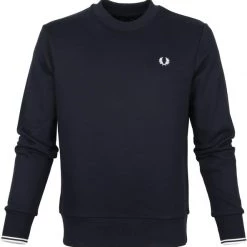 Sweaters Fred Perry Sweater Logo Navy