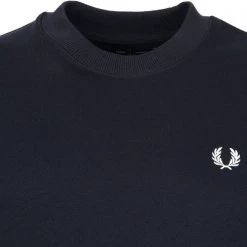 Sweaters Fred Perry Sweater Logo Navy -Truien & Vesten Verkoop winkel 66690 2 1