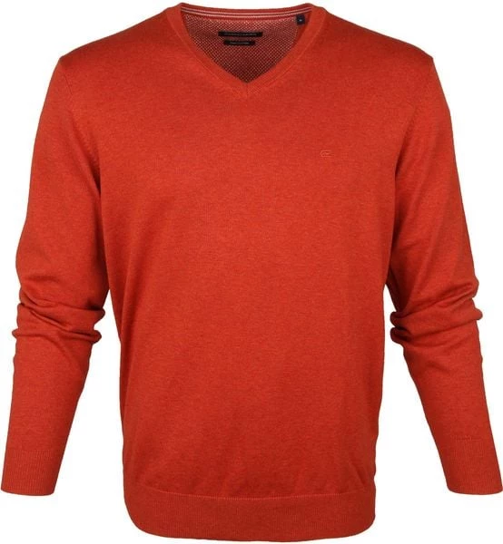 Casa Moda Pullover V-Hals Oranje 5 Casa Moda Pullover V-Hals Oranje - Afbeelding 5