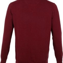 Suitable Katoen Vini Pullover V-Hals Bordeaux -Truien & Vesten Verkoop winkel 67941 4
