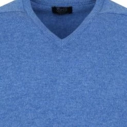 Wollen Truien Voor Heren William Lockie V-Hals Lamswol Lichtblauw -Truien & Vesten Verkoop winkel 68245 2 1