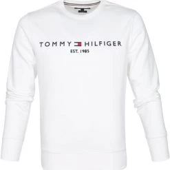 Sweaters Tommy Hilfiger Sweater Logo Wit