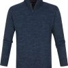 Lamswollen Truien Barbour Half Zip Trui Lamswol Donkerblauw