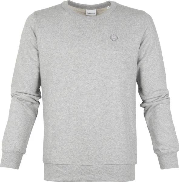 Sweaters KnowledgeCotton Apparel Elm Melange Trui Grijs 6 Sweaters KnowledgeCotton Apparel Elm Melange Trui Grijs - Afbeelding 6