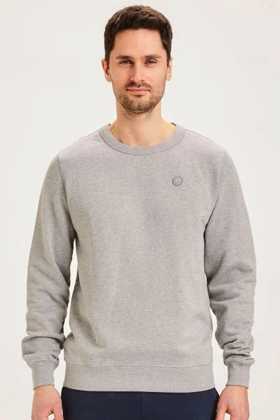 Sweaters KnowledgeCotton Apparel Elm Melange Trui Grijs 5 Sweaters KnowledgeCotton Apparel Elm Melange Trui Grijs - Afbeelding 5