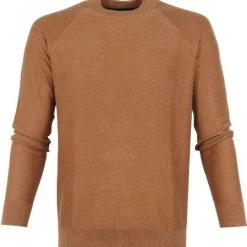 Wollen Truien Voor Heren Scotch And Soda Pullover Mix Wol Structuur Bruin