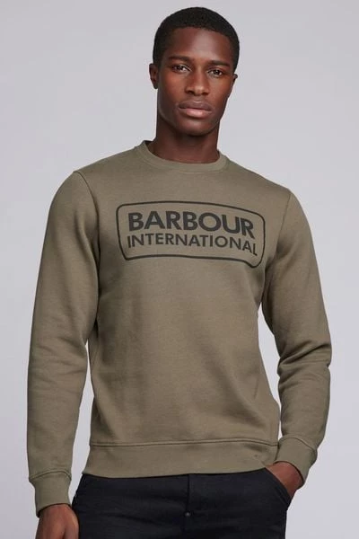 Sweaters Barbour International Trui Logo Khaki 5 Sweaters Barbour International Trui Logo Khaki - Afbeelding 5