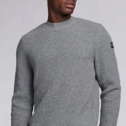 Sweaters Barbour International Transmisson Trui Gebreid Antraciet -Truien & Vesten Verkoop winkel 70670 3