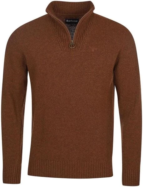 Lamswollen Truien Barbour Half Zip Trui Lamswol Bruin 6 Lamswollen Truien Barbour Half Zip Trui Lamswol Bruin - Afbeelding 6