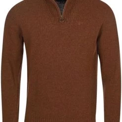 Lamswollen Truien Barbour Half Zip Trui Lamswol Bruin