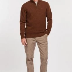 Lamswollen Truien Barbour Half Zip Trui Lamswol Bruin 8 Lamswollen Truien Barbour Half Zip Trui Lamswol Bruin -Truien & Vesten Verkoop winkel 70822 3