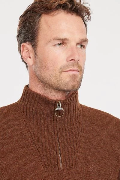 Lamswollen Truien Barbour Half Zip Trui Lamswol Bruin 5 Lamswollen Truien Barbour Half Zip Trui Lamswol Bruin - Afbeelding 5