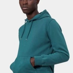 Hoodies Colorful Standard Organic Hoodie Petrol -Truien & Vesten Verkoop winkel 70879 3 1