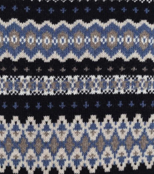 Lamswollen Truien Barbour Isle Trui Wol Dessin Donkerblauw 3 Lamswollen Truien Barbour Isle Trui Wol Dessin Donkerblauw - Afbeelding 3