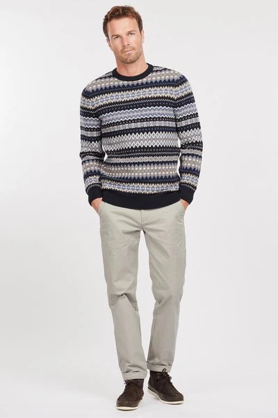 Lamswollen Truien Barbour Isle Trui Wol Dessin Donkerblauw 6 Lamswollen Truien Barbour Isle Trui Wol Dessin Donkerblauw - Afbeelding 6