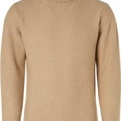 Wollen Truien Voor Heren No-Excess Coltrui Mix Wol Beige