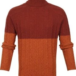 Wollen Truien Voor Heren Suitable Italcol Coltrui Wol Oranje