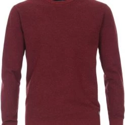 Casa Moda Pullover O-Hals Melange Rood