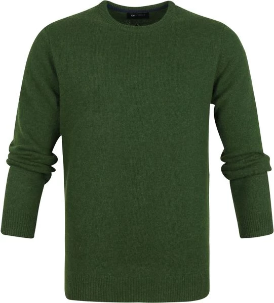 Lamswollen Truien Suitable Lamswol Trui O-Hals Groen 1 Lamswollen Truien Suitable Lamswol Trui O-Hals Groen