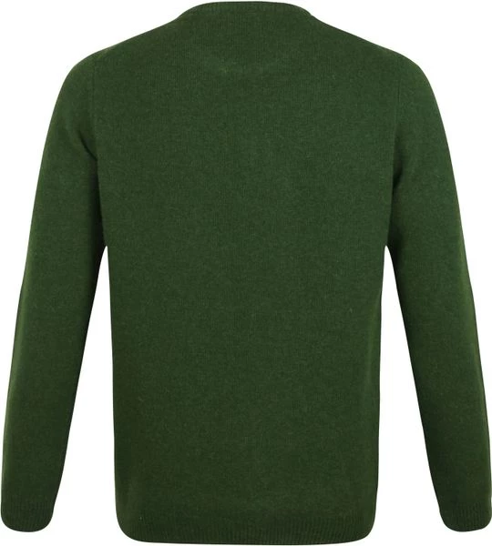 Lamswollen Truien Suitable Lamswol Trui O-Hals Groen 5 Lamswollen Truien Suitable Lamswol Trui O-Hals Groen - Afbeelding 5