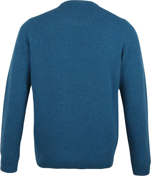 Lamswollen Truien Suitable Lamswol Trui O-Hals Petrol Blauw 5 Lamswollen Truien Suitable Lamswol Trui O-Hals Petrol Blauw - Afbeelding 5