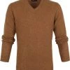 Lamswollen Truien Suitable Lamswol Trui V-Hals Camel