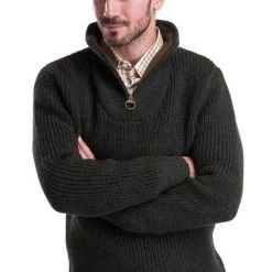 Lamswollen Truien Barbour New Tyne Zip Trui Wol Olijfgroen 10 Lamswollen Truien Barbour New Tyne Zip Trui Wol Olijfgroen -Truien & Vesten Verkoop winkel 71426 5