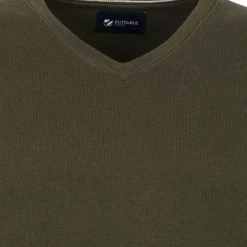 Suitable Respect Vini Pullover V-Hals Olijfgroen -Truien & Vesten Verkoop winkel 71684 2 1