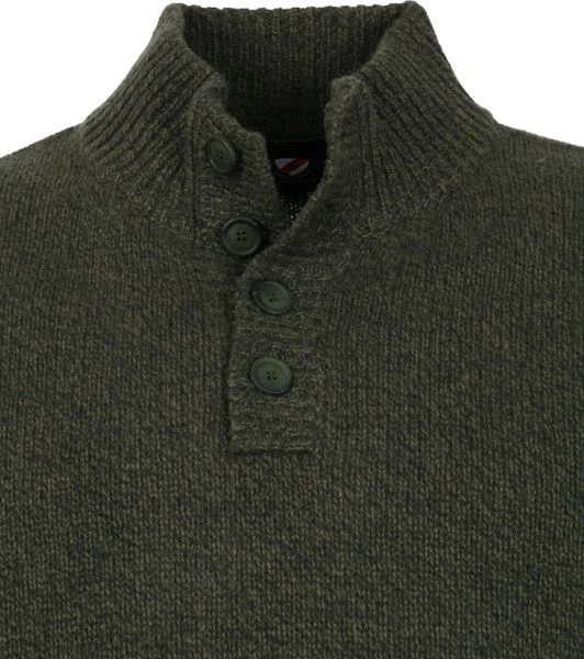 Lamswollen Truien Suitable Lamswol Mocker Pull Donkergroen 2 Lamswollen Truien Suitable Lamswol Mocker Pull Donkergroen - Afbeelding 2