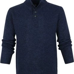 Lamswollen Truien Suitable Lamswol Mocker Pull Donkerblauw