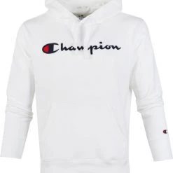 Hoodies Champion Hoodie Script Wit Logo