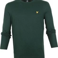 Lyle And Scott Wollen Truien Voor Heren Lyle & Scott Donker Groene Trui -Truien & Vesten Verkoop winkel 72143 1 1