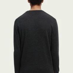 Wollen Truien Voor Heren Scotch And Soda Trui Wol Donkergrijs -Truien & Vesten Verkoop winkel 72149 5