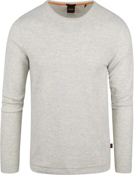 Pullover Hugo Boss Trui Tempest Lichtgrijs 5 Pullover Hugo Boss Trui Tempest Lichtgrijs - Afbeelding 5