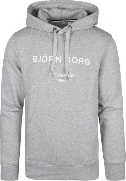 Hoodies Bjorn Borg Hoodie Grijs Logo 1 Hoodies Bjorn Borg Hoodie Grijs Logo