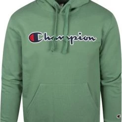 Hoodies Champion Hoodie Logo Donkergroen -Truien & Vesten Verkoop winkel 73110 1 1