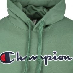 Hoodies Champion Hoodie Logo Donkergroen -Truien & Vesten Verkoop winkel 73110 2 1