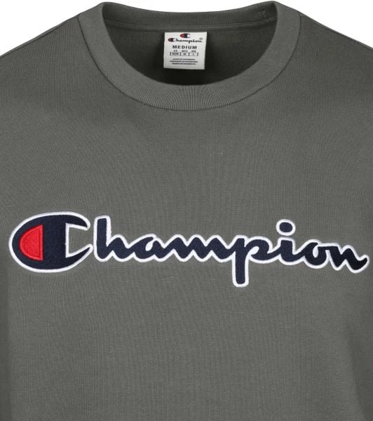 Sweaters Champion Sweater Script Logo Donkergroen 6 Sweaters Champion Sweater Script Logo Donkergroen - Afbeelding 6