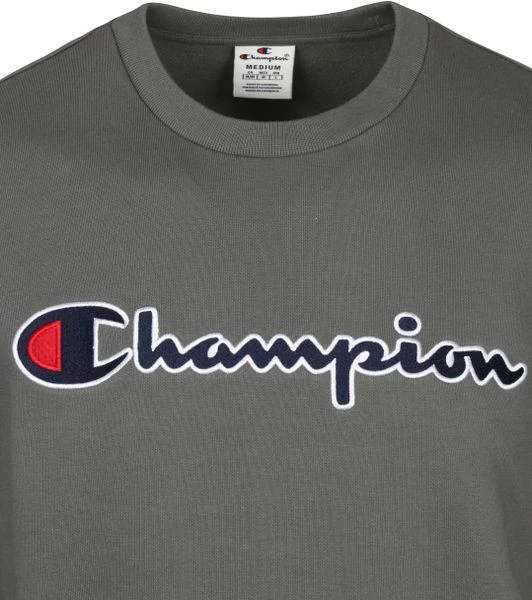Sweaters Champion Sweater Script Logo Donkergroen 2 Sweaters Champion Sweater Script Logo Donkergroen - Afbeelding 2