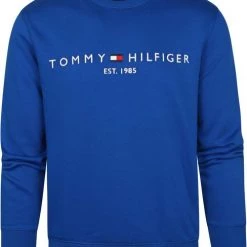 Sweaters Tommy Hilfiger Sweater Logo Mid Blauw